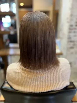 セミロング 水谷 竜也のヘアスタイル