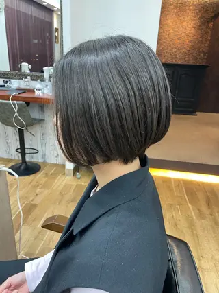 ショート ボブパーマ🧸 /YUNAのヘアスタイル