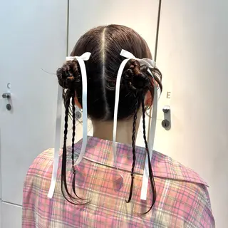 ロング 横浜シールエクステ 韓国エクステみさきのヘアスタイル