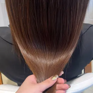 セミロング カラー 淡色┊︎ナチュラル 🧁奈那美🧁*.゜のヘアスタイル