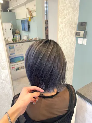 ミディアム 亀川蓮 Agu hairのヘアスタイル