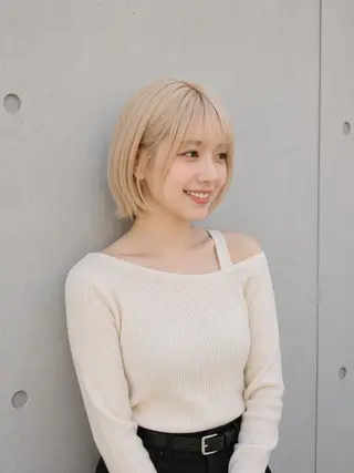 ショート カラー 宇梶 千愛のヘアスタイル