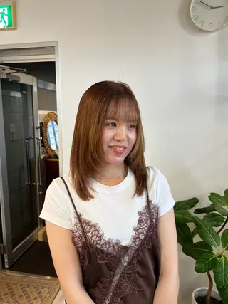 セミロング カラー fit /HONOKAのヘアスタイル
