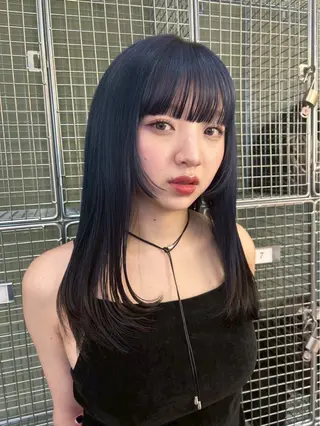 セミロング 透明感カラー/顔周り レイヤー🌻まほろのヘアスタイル