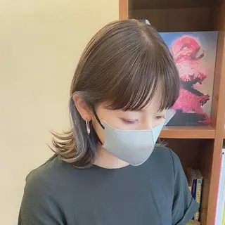 ショート カラー 似合わせレイヤー/ ケアパーマ/高倉のヘアスタイル