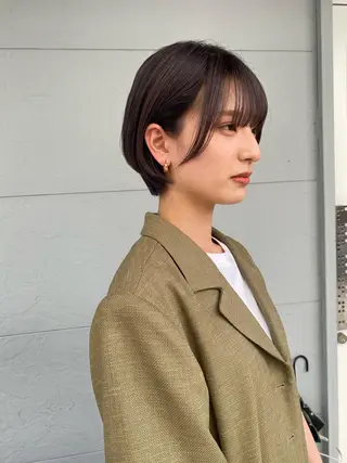 ショート カラー ヘアアレンジ lani ブリーチ /ダブルカラーのヘアスタイル