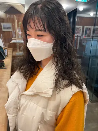 パーマ 藤本豪海 モニターモデル募集のヘアスタイル