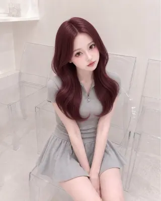 カラー akari🎀🤍 ガーリーstyleのヘアスタイル