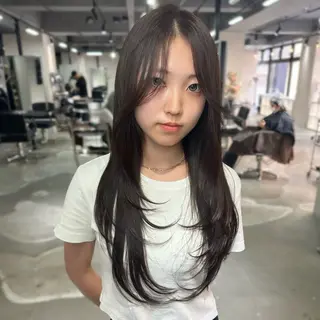 ロング 韓国レイヤー🇰🇷 艶髪💎renのヘアスタイル