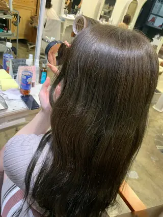 ロング カラー ヘアアレンジ 髙塚碧🇰🇷 韓国ヘア🎗️のヘアスタイル
