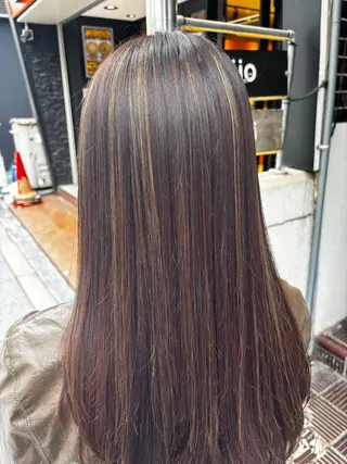 ロング カラーモデ ル募集riana🫧のヘアスタイル