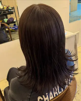 ミディアム 💖ASUKA 💜/透明感カラーのヘアスタイル