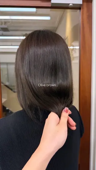 ミディアム Meguro/海外風 /艶カラー⭐️のヘアスタイル