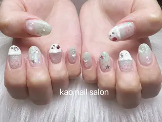 ネイル kao nail マグネット/長さだしのネイルデザイン