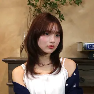 ミディアム カット/パーマ ୨୧ RISAKOのヘアスタイル
