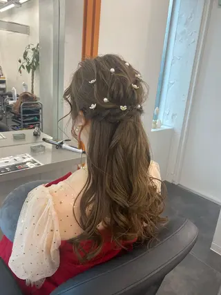 ロング 長畑 光紀のヘアスタイル