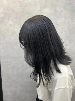 セミロング カラー 熊本市東区 /Ririkaのヘアスタイル
