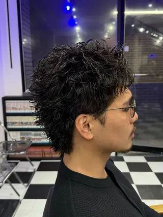 ショート パーマ メンズ 京都/伏見/メンズ/ 石田昂のヘアスタイル