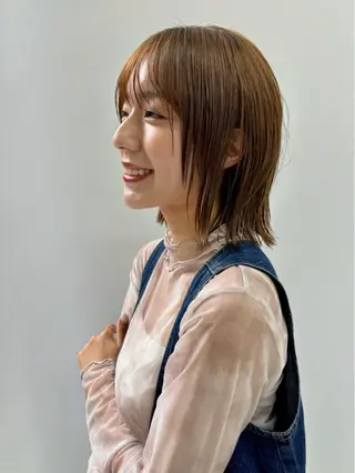 ミディアム カットモデル募集/ 艶髪/ショウキのヘアスタイル