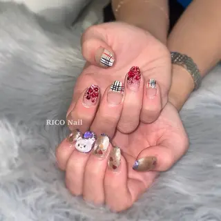 ネイル RICO Nail パーツつけ放題🌈のネイルデザイン