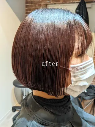 ショート 美髪矯正 キョウスケのヘアスタイル
