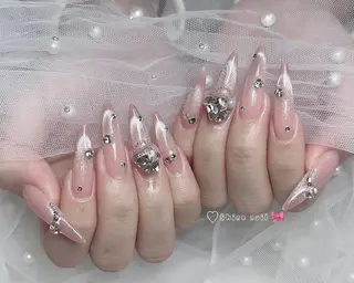 ネイル サイナネイル🎀 長さ出し専門店のネイルデザイン