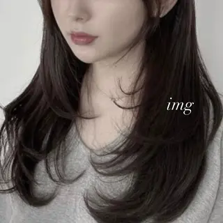 セミロング トレンド🇰🇷韓国 スタイル🤍りんのヘアスタイル