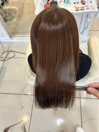 セミロング 髪質改善カラー 🦋さきねのヘアスタイル