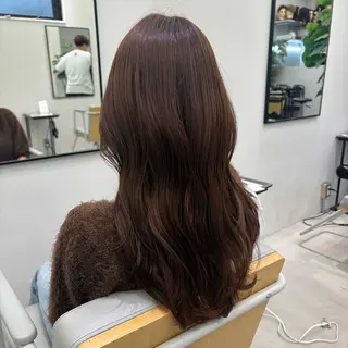 ロング カラー joule 藤原沙綾のヘアスタイル