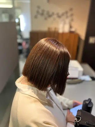 ミディアム カラー むとう ひろみのヘアスタイル