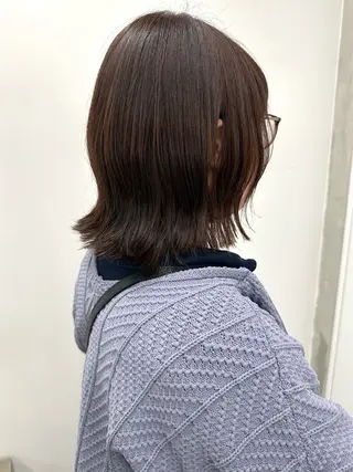 ミディアム カラー ボブ/ゆるふわ ボブパーマ/とういのヘアスタイル