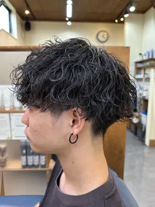 ショート パーマ/フェード メンズ特化 松本大輝のヘアスタイル