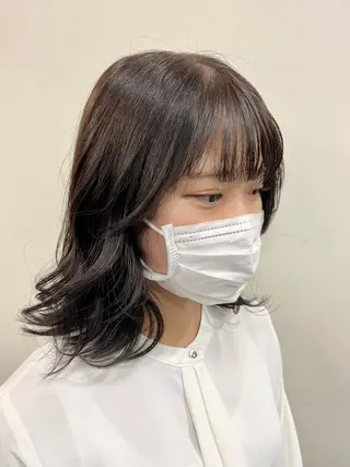 ミディアム 春日 涼太のヘアスタイル