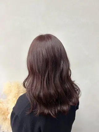 セミロング カラー 暖色・似合わせカラー (廣石沙英🎀)のヘアスタイル