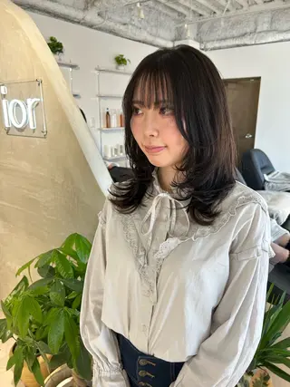 ミディアム SAEKI【ior 】北千住店ブリーチのヘアスタイル