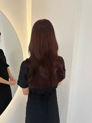 ロング カラー ヘアアレンジ 透明感カラー🩵 レイヤーカットYUIのヘアスタイル