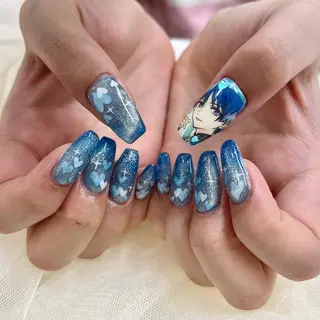 ロング 池袋痛ネイル Nok. 渡辺のネイルデザイン