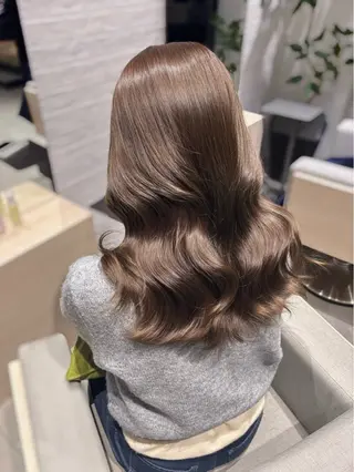 セミロング カラー ヘアアレンジ 銀座/韓国レイヤー/ 艶カラー🍓原田侑依のヘアスタイル