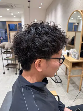 パーマ メンズ 深田 綾香のヘアスタイル