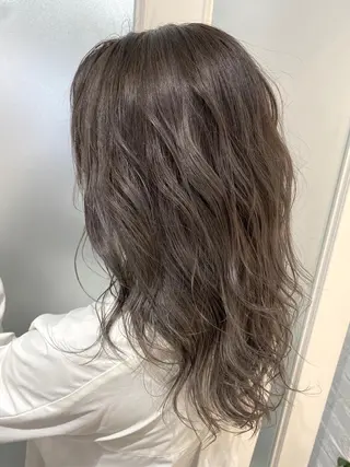 ロング ハイトーン/メンズ 水野翔太のヘアスタイル