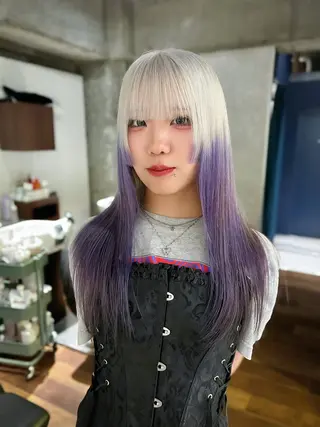 ロング カラー 梅田デザインカラー 🌈🏆ヒノキのヘアスタイル