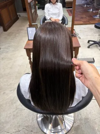 ロング 縮毛矯正/髪質改善 小野竜聖のヘアスタイル