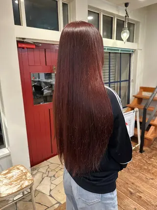 ロング カラー ウエカワ ハルのヘアスタイル