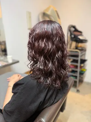 ミディアム 🌿朝5分でお洒落 パーマスタイル🌿のヘアスタイル