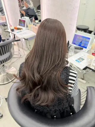 ロング カラー レイヤー&カラー 人気美容師倉崎涼のヘアスタイル