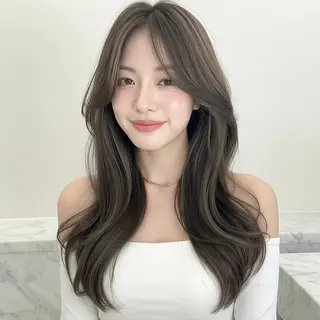 ロング レイヤーカット/韓国 🤎きのした いちかのヘアスタイル