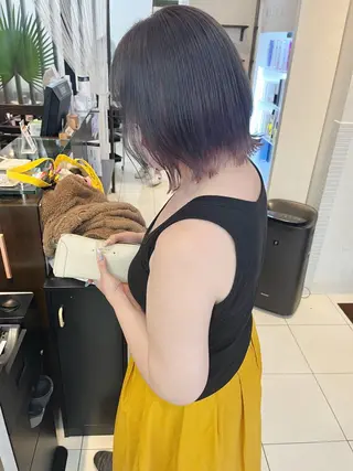 ミディアム カラー アレンジ&ショート 💙YUKINOのヘアスタイル