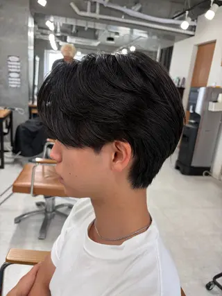 パーマ メンズ カズキ🌼曲がる 縮毛矯正のヘアスタイル