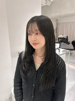 ロング カラー 🪞透け感&韓国ヘア 🪞honokaのヘアスタイル