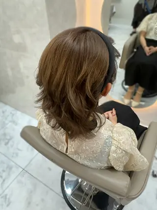 ミディアム ヘアアレンジ ゆうな🍒 カラーモデル募集中のヘアスタイル